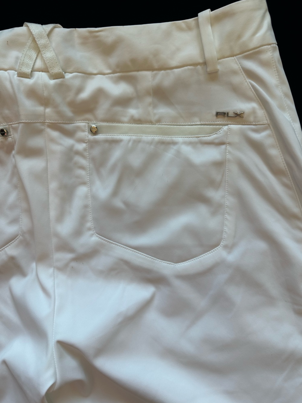 Ralph Lauren White women Flat Front Golf Shorts active RLX tailored fit - Picture 6 of 13